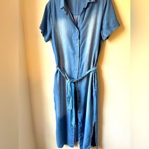 Zenana Denim Dress Shirt